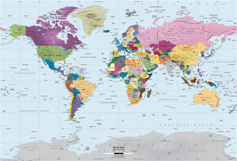 World Political Map Wallpaper High Resolution World political map ...