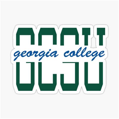 "Georgia College" Sticker for Sale by gayer | Redbubble