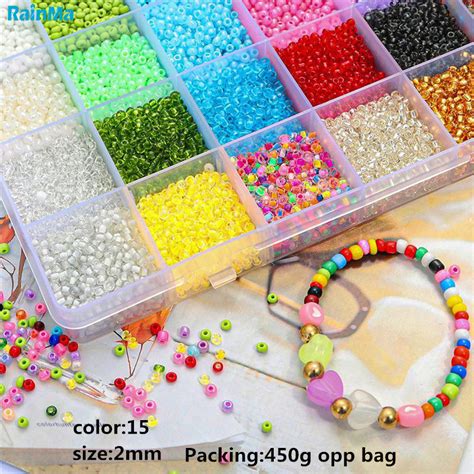 Wholesale Bulk 2mm 15 Colors Transparent Glass Beads for Garment ...