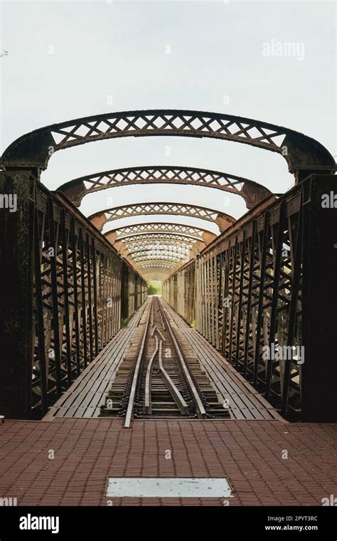 The Victoria Bridge history timeline since 1897 on the signboard in ...