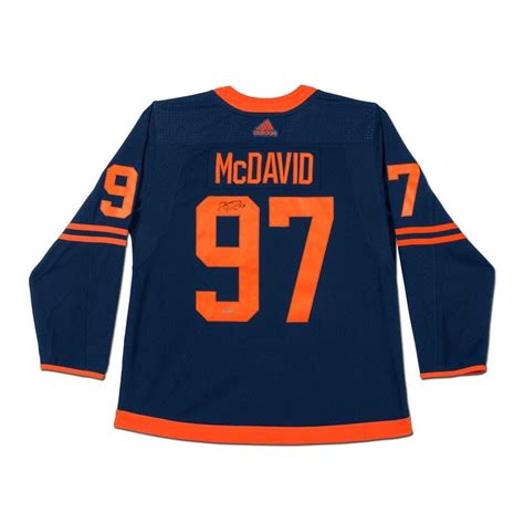 Shop Connor McDavid Edmonton Oilers Autographed Authentic Navy Adidas ...