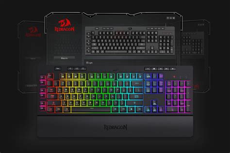 Redragon K512 SHIVA RGB Membrane Gaming Keyboard With 8 Multimedia Keys ...