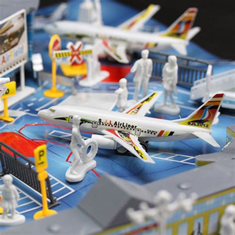 200 pcs set simulation airport scene toy set aircraft model children's ...