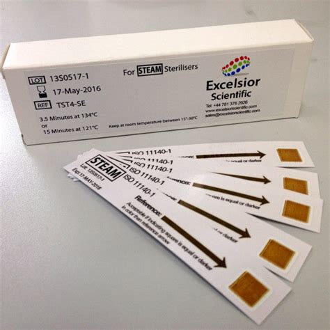 TST-4SE Autoclave TST Strips (Class 4 Indicator) Box of 100 strips ...