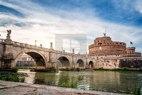 "Castel Sant Angelo and bridge in Rome" by JJF arquitectos - £15 ...