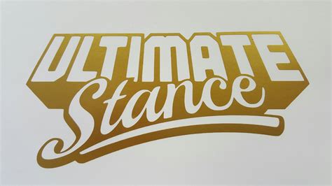 Ultimate Stance Sticker - Various Colours Available | Ultimate Dubs UK