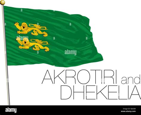 Akrotiri and Dhekelia flag and symbol, vector illustration Stock Vector ...