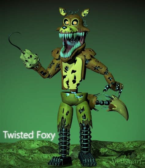 Twisted Foxy was created by William Afton, and tried to kill Charlie in ...