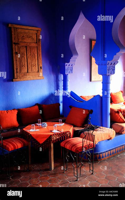 Interior of Moroccan cafe Stock Photo - Alamy