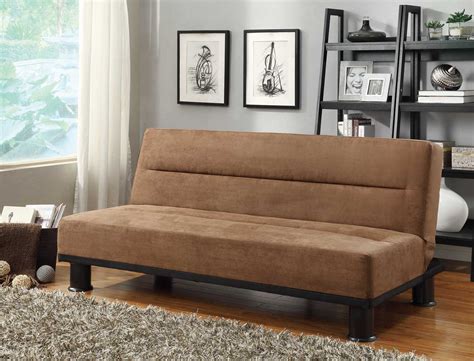 Homelegance Callie Click-Clack Sofa Bed - Brown - Microfiber 4823BR at ...