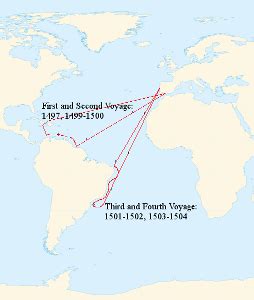 Amerigo Vespucci Map Of Voyages - Amerigo Vespucci Unmasked At Last ...