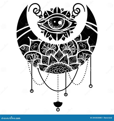 Mandala with Floral Ornament Vector Illustration Stock Vector ...