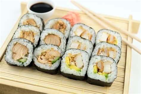 Teriyaki Chicken and Avocado Sushi Roll – Sushezi.co.nz