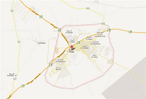 Al Kharj Map - Saudi Arabia