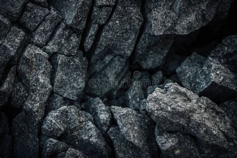 Strong black coal texture stock photo. Image of brick - 304877310