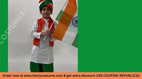 Tricolor Girls ITSMYCOSTUME Tri Colour Tiranga Fancy Dress Costume at ...