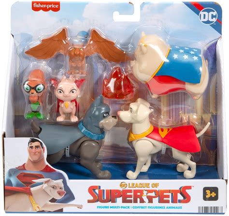 Fisher-Price DC League Of Super-Pets Figure Multi-Pack, Set Of Figures ...