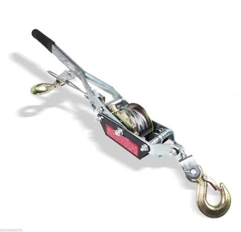 2 Ton Come Along Hoist Ratcheting Cable Winch Puller Crane Come Along ...