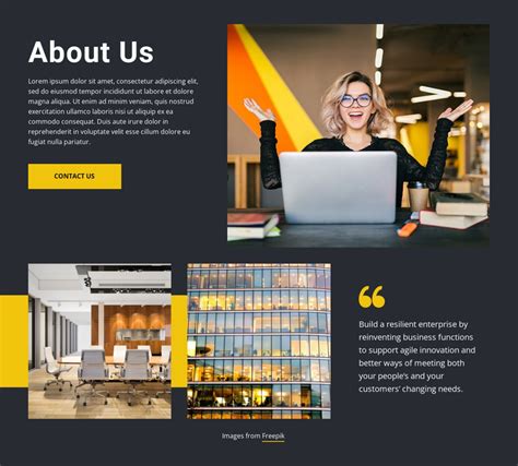 Company About Us Template