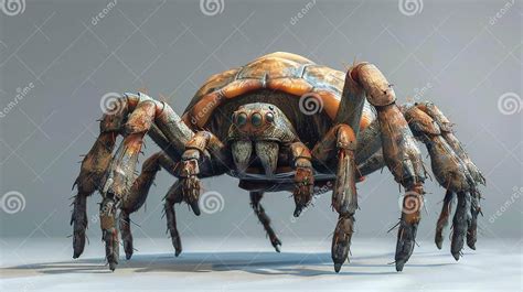 A Spider Sports a Turtle Shell, Crafting an Unusual Sight Stock ...