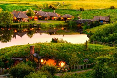 Hobbiton (film set) Matamata NZ The Shire where hobbits from J.R.R ...