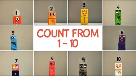 Numberblocks Counting from 1 to 10. Song with Numberblocks Mathlink ...