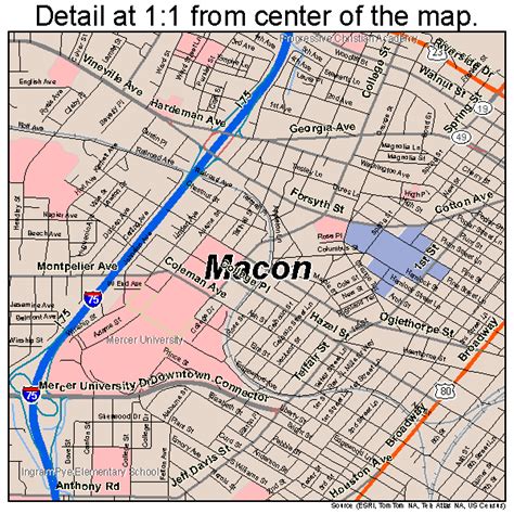 Macon Georgia Street Map 1349000