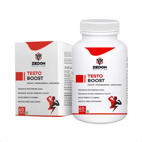 Testo Boost Shilajeet | 60 Tablets | Zedon Nutrition