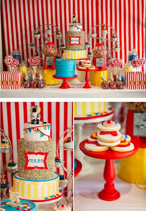 Kara's Party Ideas Circus Carnival Boy Girl 5th Birthday Party Planning ...