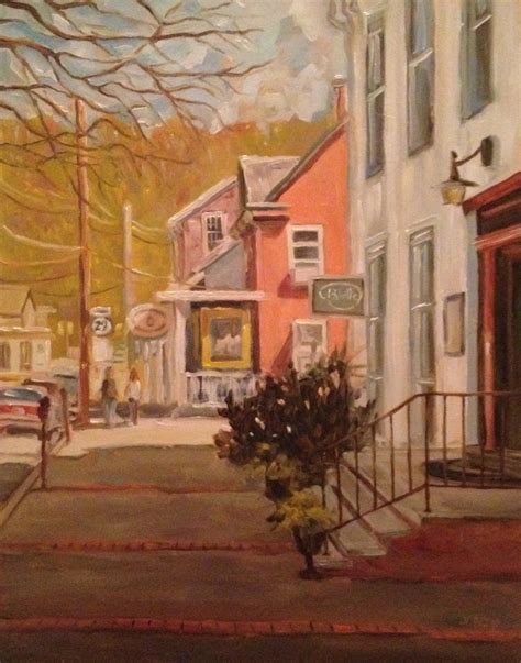 Painting : "Bridge Street, Lambertville, NJ #5 in Series" (Original art ...