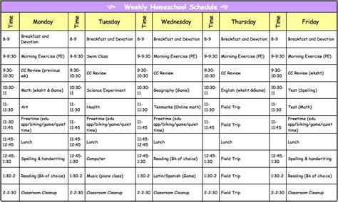 Homeschooling With Love: Our Homeschool Schedule