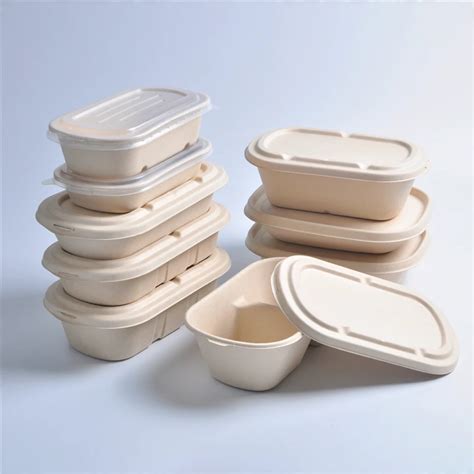 Biodegradable Compostable Sugarcane Bagasse Food Containers Box - Buy ...