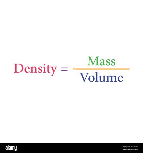 the density formula in chemistry Stock Vector Image & Art - Alamy