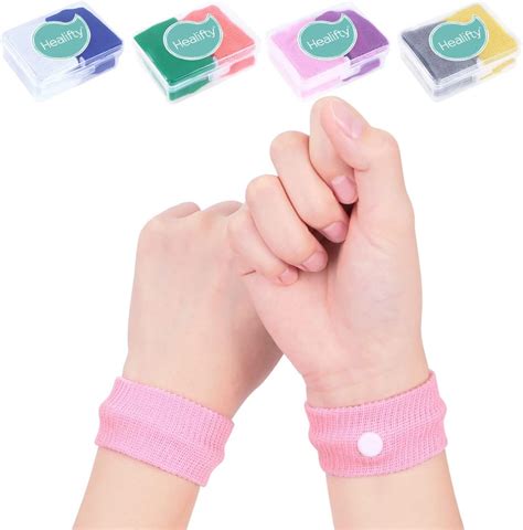 Amazon.com: Healifty Motion Sickness Bands - 8 Pairs Sea Sickness ...