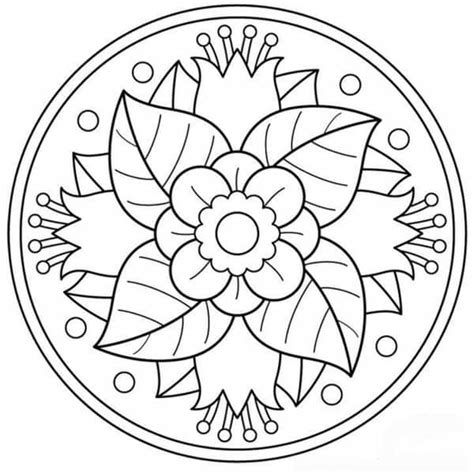 Mandalas fáciles para pintar e imprimir - Mandalas