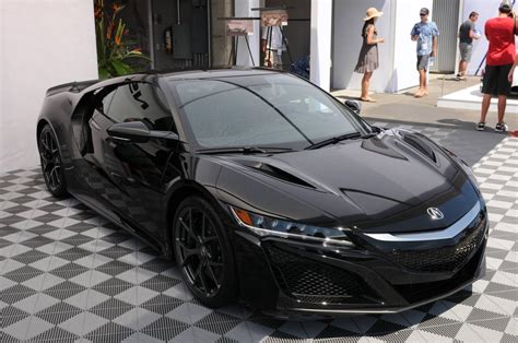 Black 2016 Acura NSX on display at Laguna Seca : Autos