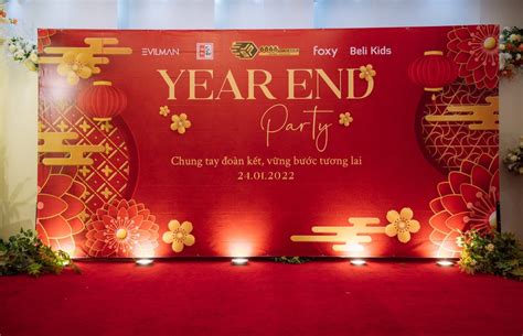 Tổng hợp nhiều mẫu Backdrop Year End Party đẹp, ấn tượng - hướng dẫn ...