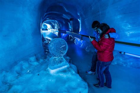 Glacier Cave on Mt. TITLIS, Central Switzerland | Glacier Cave TITLIS ...