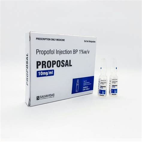 Propofol 1% Injection 10mg/ml Manufacturer & Export From India ...