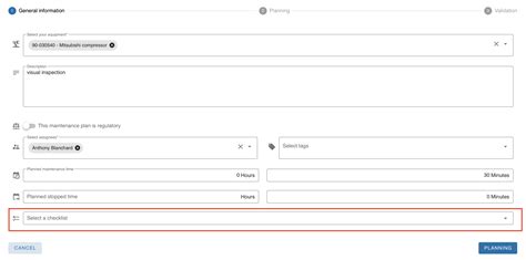 How to add a checklist to a maintenance plan? – Help Center Mobility Work