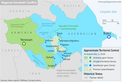 Nagorno-Karabakh Control Map & Timeline: Artsakh Withdrawals - December ...