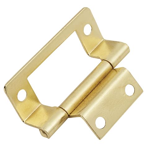 Cranked Type 2 Flush Hinge - 50mm - Brass Plated - Pack of 5 pairs ...