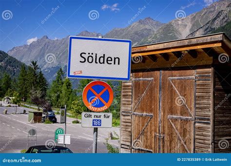 Famous Village of Soelden in Austria - a Popular Winter Sports Area ...