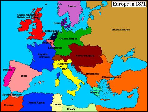 Maps of the European Empire - World at the Beginning of the 20th Century