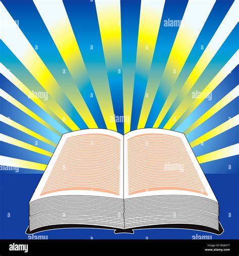 La Santa Biblia, ilustración vectorial de la Biblia con el poder ...