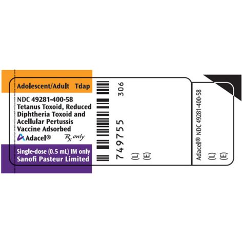 Adacel TDAP Vaccine, 0.5mL Vial | Bound Tree