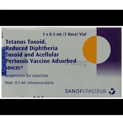 Adacel Vaccine, SANOFI, 0.5ml Vail at Rs 1000/unit in Navi Mumbai | ID ...