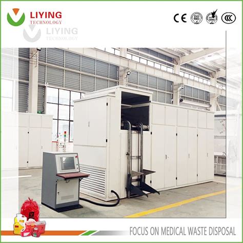 Processing Capacity 60kg/H Medical Waste Microwave Disinfection ...