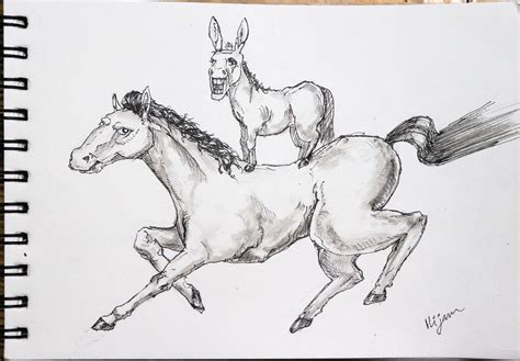 Recreation of majnu bhai ka painting "rocking horse" : r ...