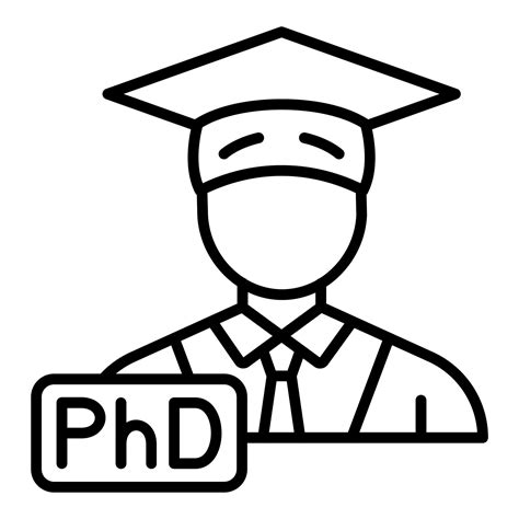 Phd Icon Style 21269462 Vector Art at Vecteezy